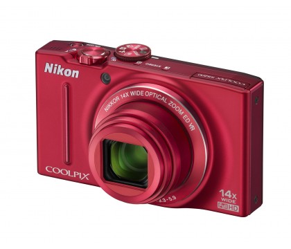 NIKON COOLPIX S8200 RED DIGITAL CAMERA